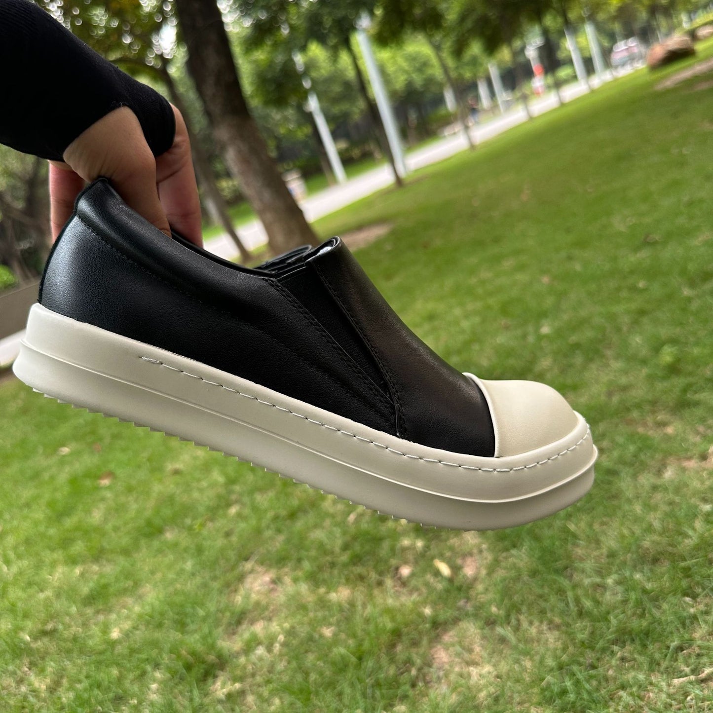 Men's Slip-on Surface Milk Fragrance Thick Bottom Sneakers