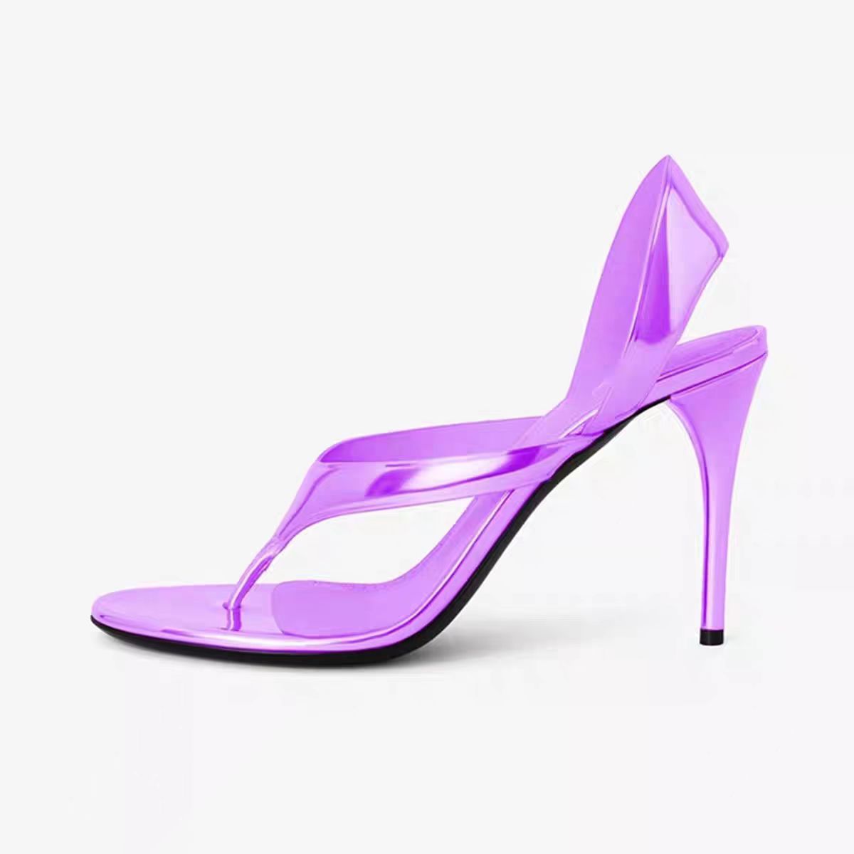 Women's Beautiful Stiletto Round Toe Summer Outdoor High Heeled Sandals