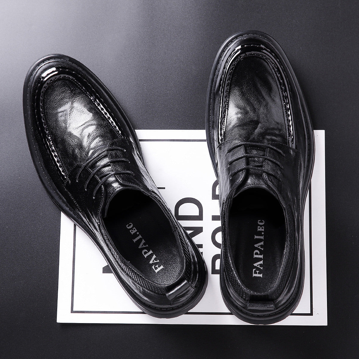 Men's Style Genuine Business Formal Wear Derby Leather Shoes