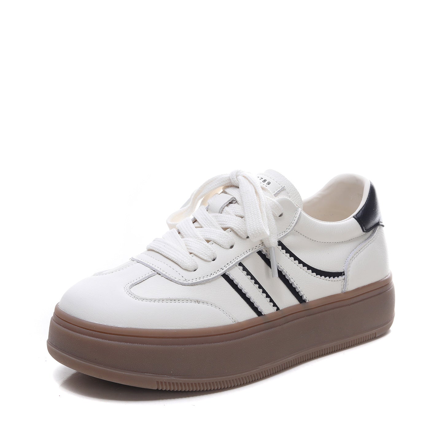 Women's First Layer Cowhide Easy Wear Spring Comfortable Portable Thick-soled German Sneakers