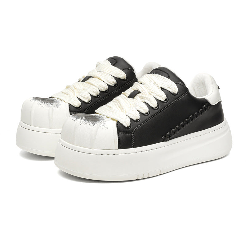 Women's & Men's Niche Shell Toe Thick-soled Autumn Couple Sneakers