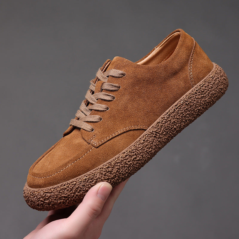 Men's Soft Bottom Genuine Retro British Board Casual Shoes