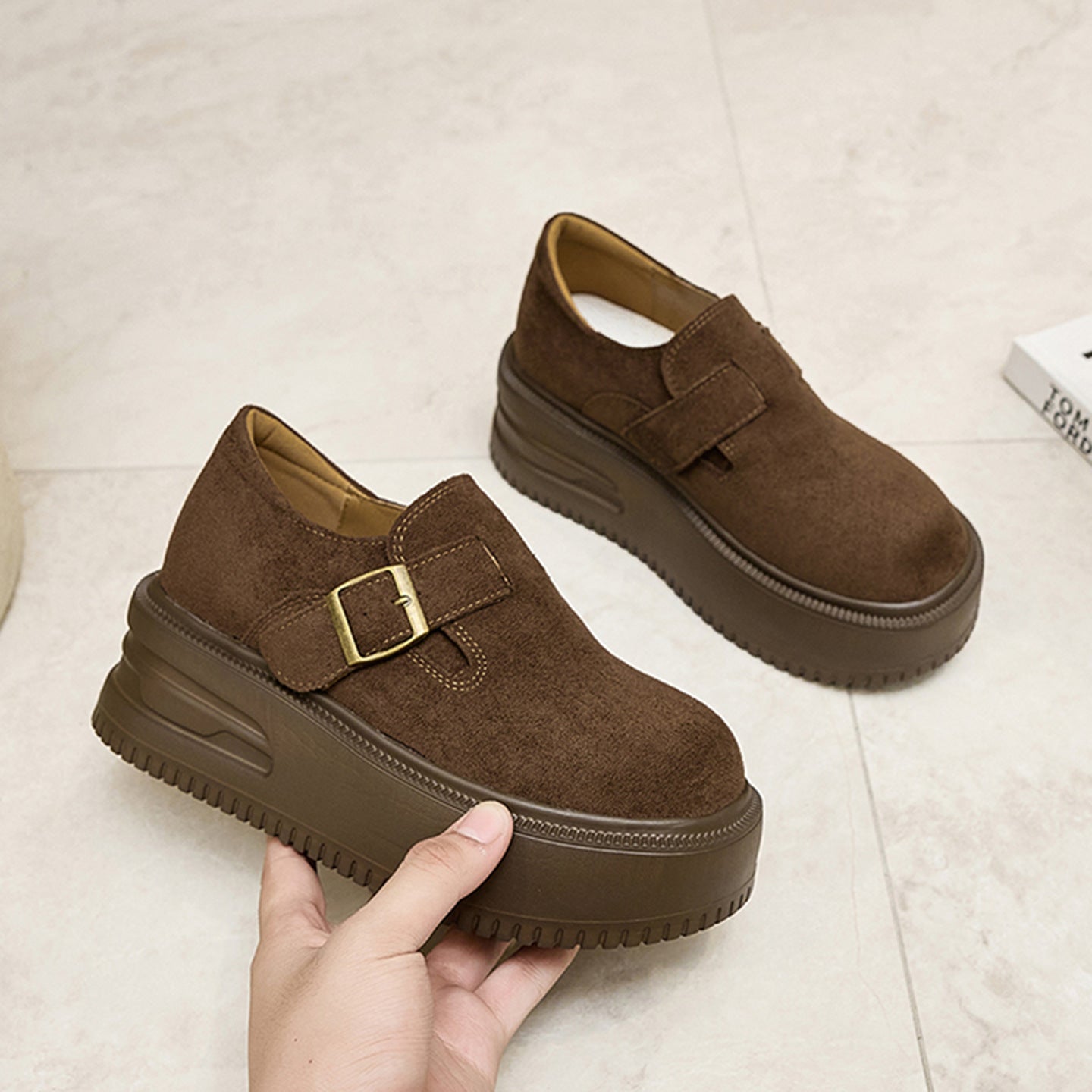 Women's Thick Bottom Increased Plus Veet Warm Women's Cotton Shoes