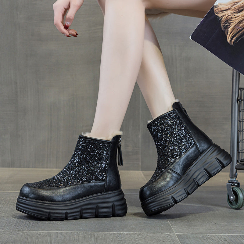 Waterproof Female Winter Veet Warm Cotton Snow Boots