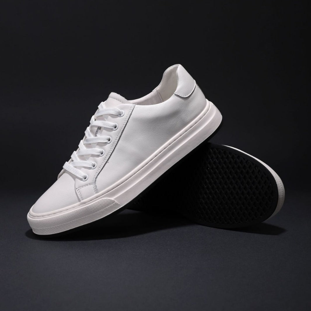 Men's Versatile Fashion Low Top White Trendy Comfortable Sneakers