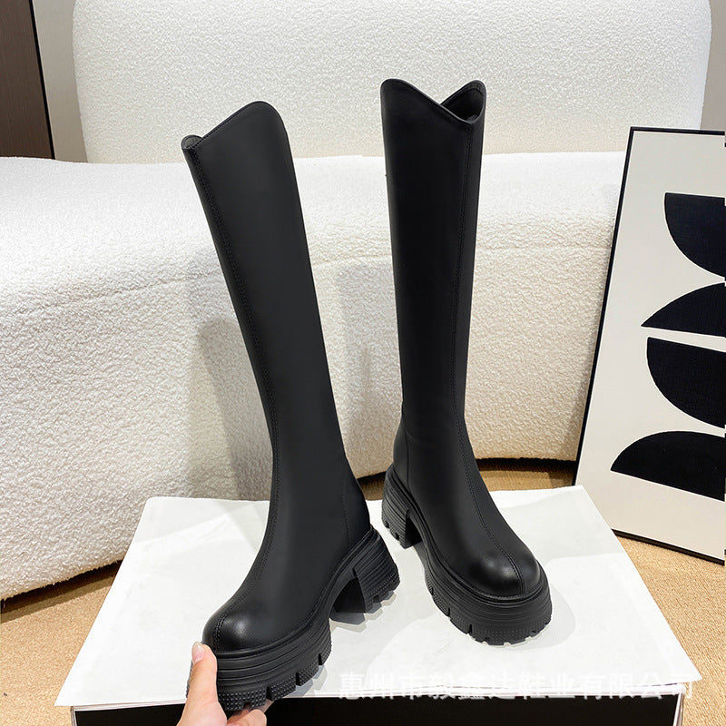 Below The Knee High-heeled Thigh Height Boots