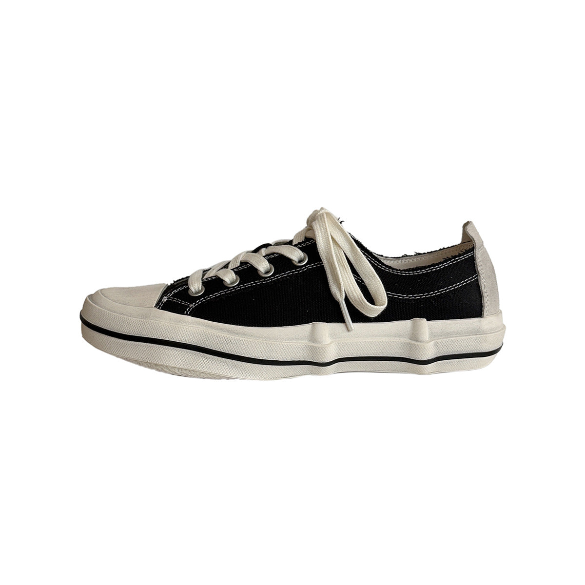 Women's Spring Korean Style Round Head Leisure Brushed Women's Casual Shoes