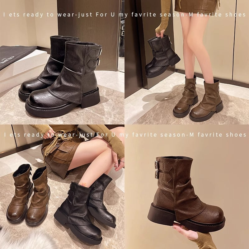 Women's Style Big Toe Belt Buckle Martin For Boots