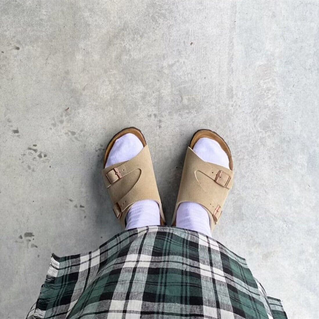Women's & Men's Version Thick Bottom Cork Summer Leisure Slippers