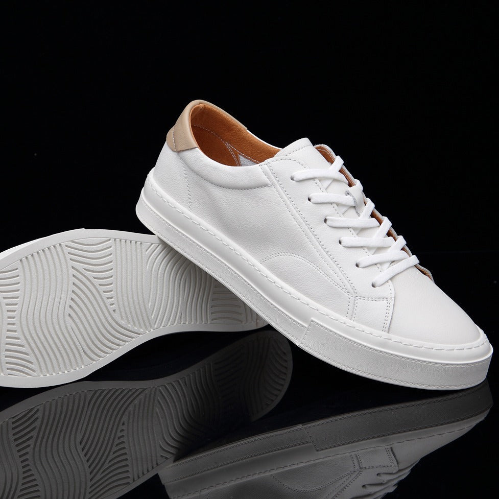 Men's Wear Summer Breathable Trendy Single Bottom White Casual Shoes