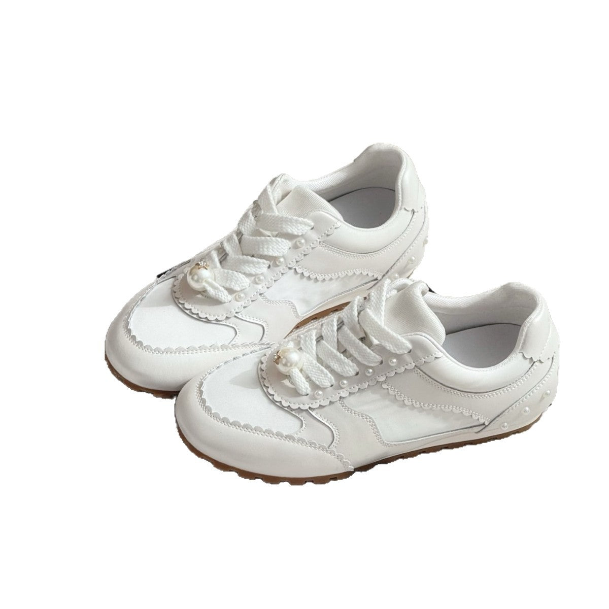 Women's Korean Style Minority German Training Early Spring Pearl Women's Casual Shoes