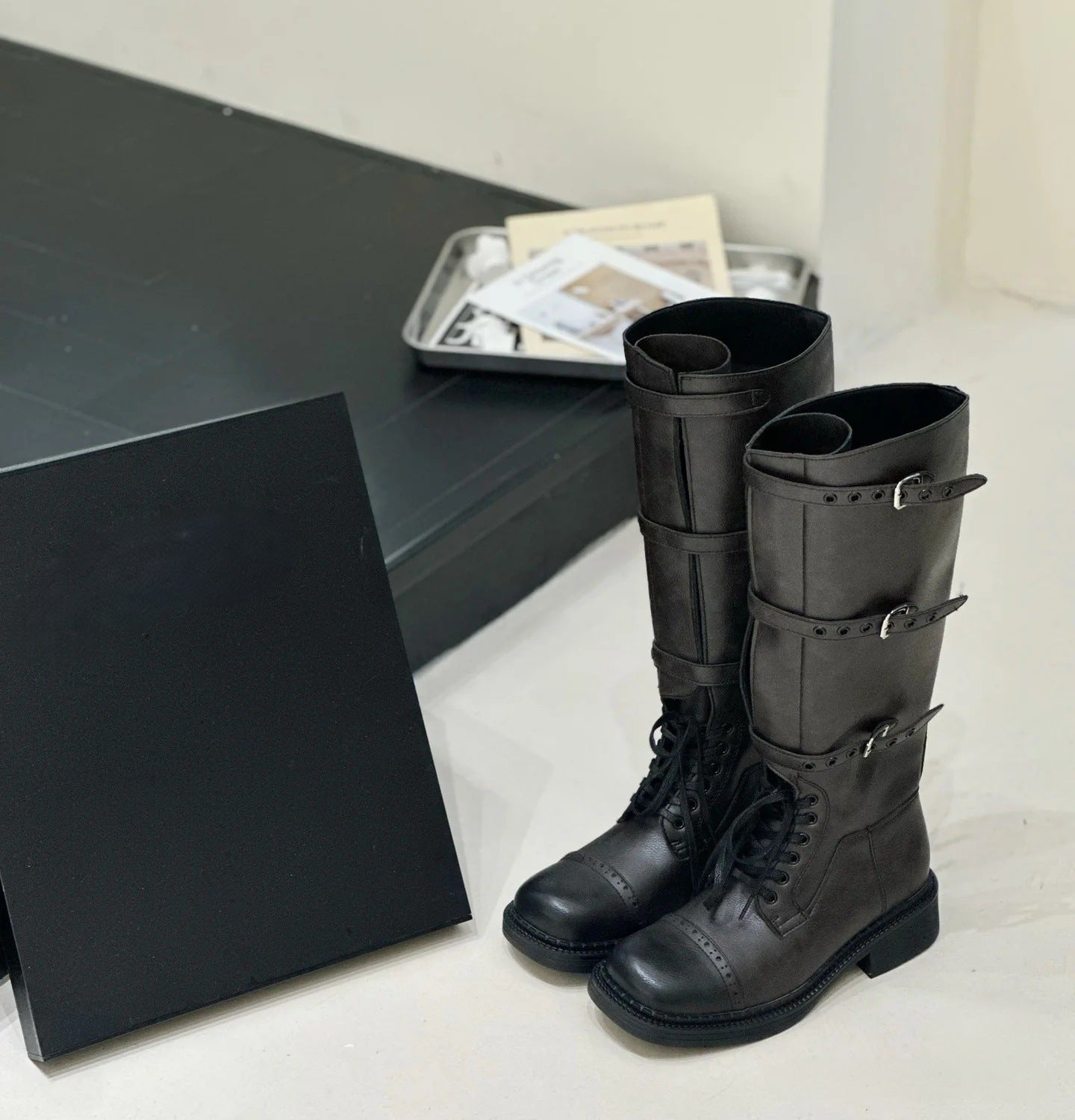 Women's Plus Size Knight Retro British Long Boots