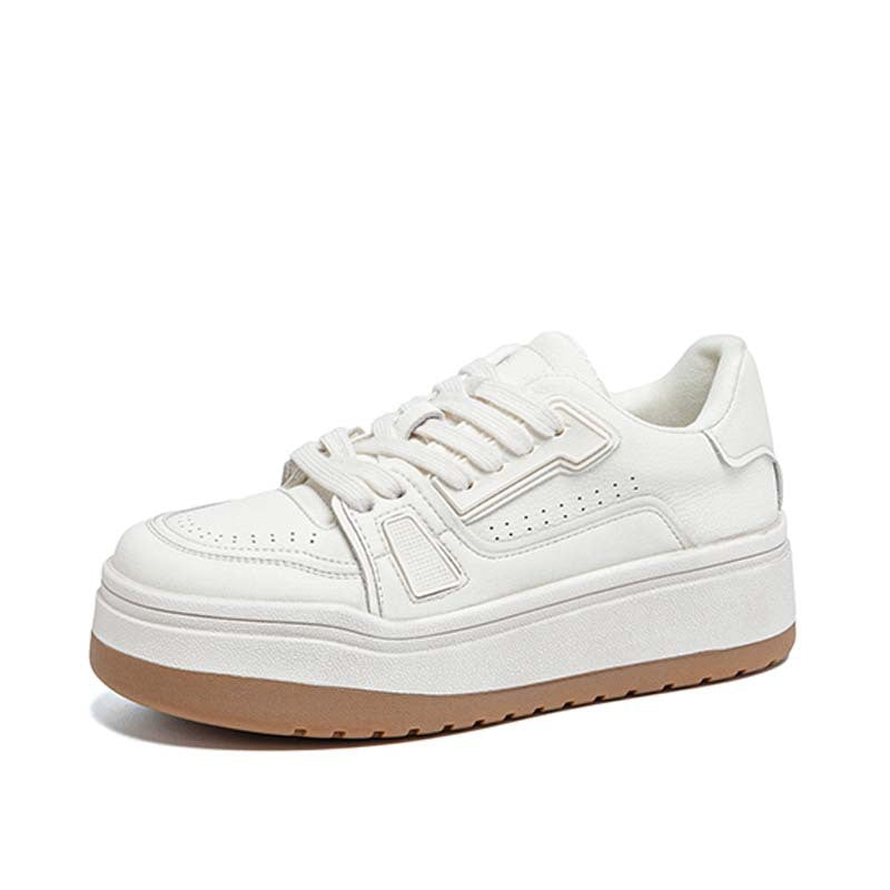 Women's White For Spring Thick-soled Sports Skate Women's Board Shoes