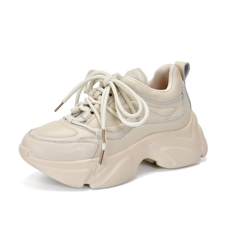 Women's Activity Price Dad Top Layer Cowhide Casual Shoes