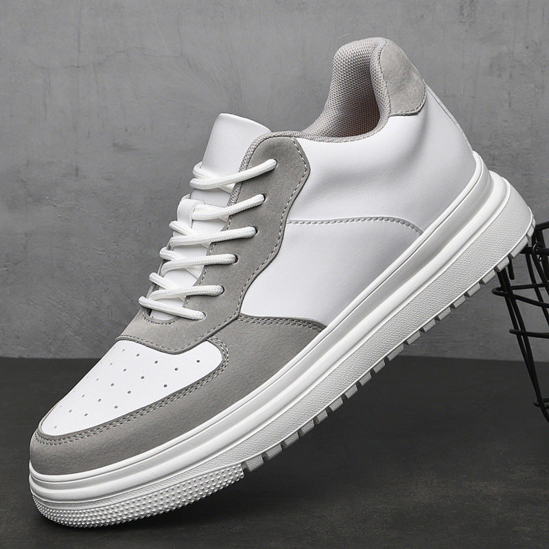 Men's Spring Invisible Inner Hight Increasing Breathable Men's Board Shoes