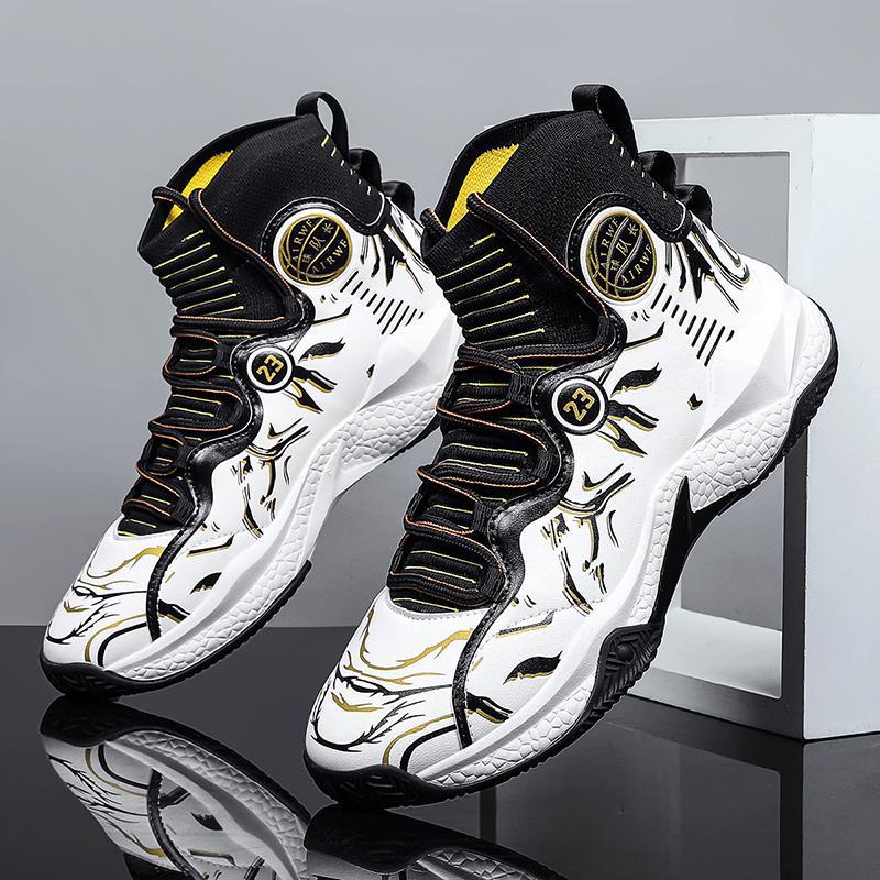 Children's School Practice Training Popcorn Pattern Plus Size Sneakers