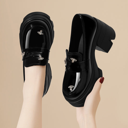 Women's Platform British Style Small Muffin Height Women's Shoes