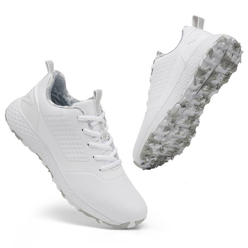 Women's & Men's Golf Couple Comfortable Waterproof Automatic Knob Sneakers