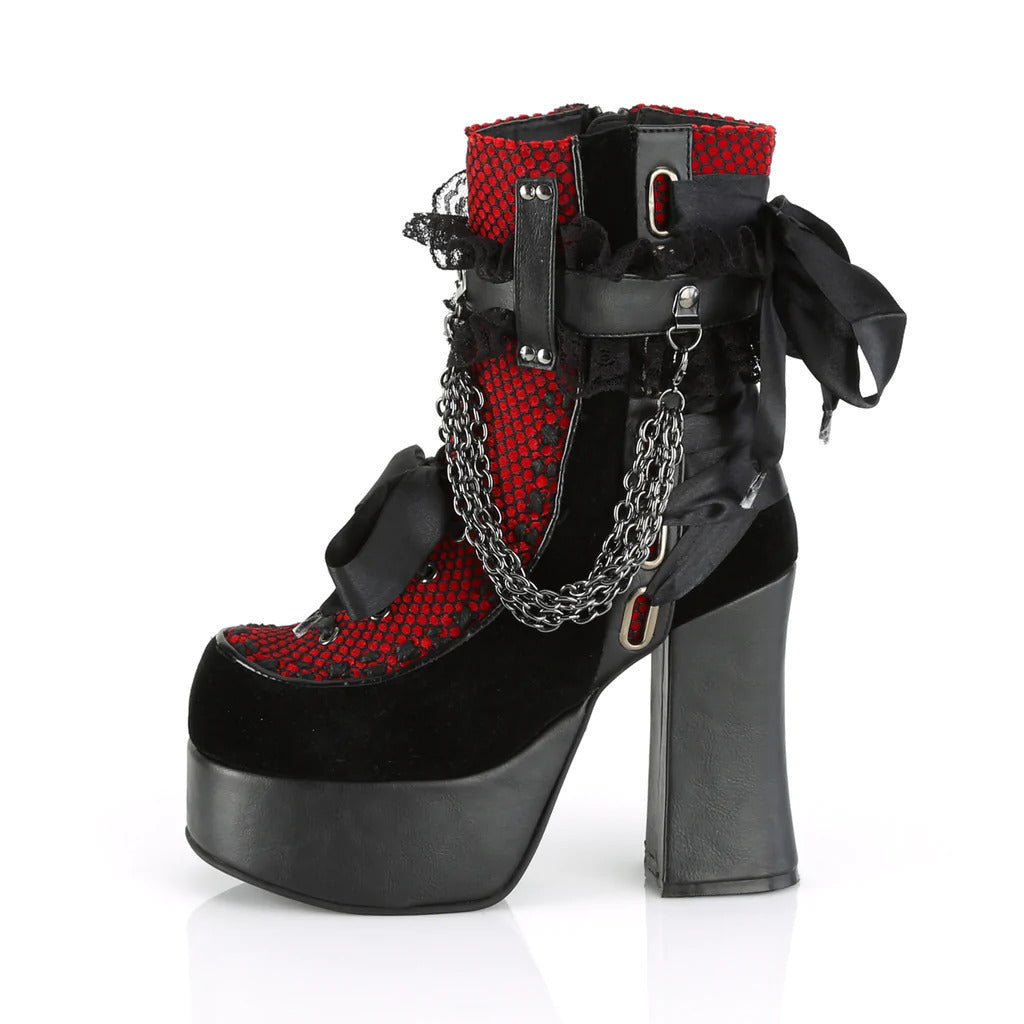 Women's Gothic Retro Chunky Platform Plus Size Women's Leather Boots