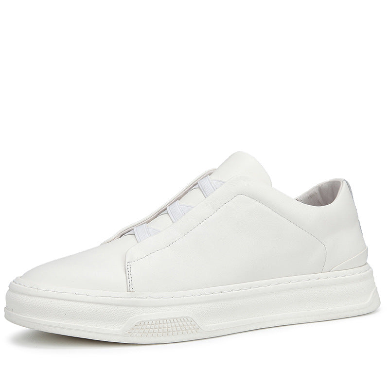 Men's Genuine Slip-on Top Layer Cowhide Breathable Sneakers