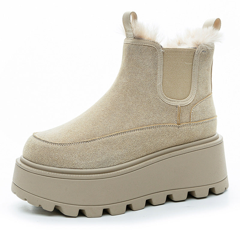 Female Winter Veet Warm Cotton Small Boots