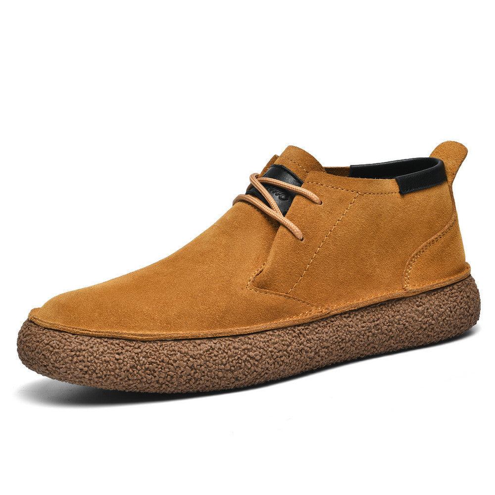 Men's Matte Suede Martin Retro Platform Tide Sneakers