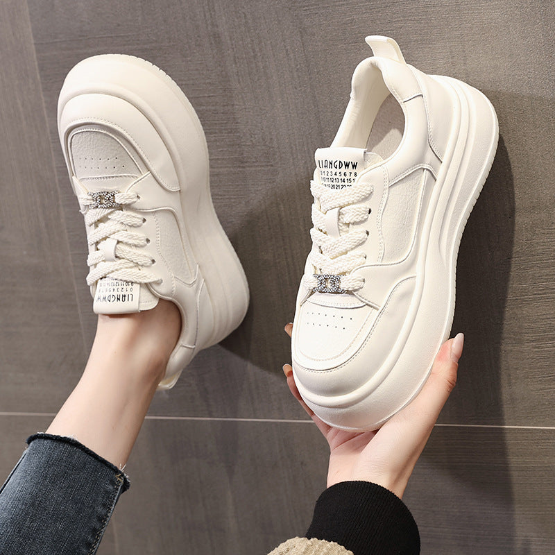 Women's Classic Style Slimming Thick Bottom Increased Casual Shoes
