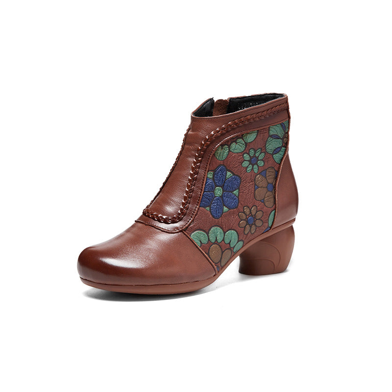 Women's Cowhide Veet Warm Cotton Thick Soft Women's Shoes