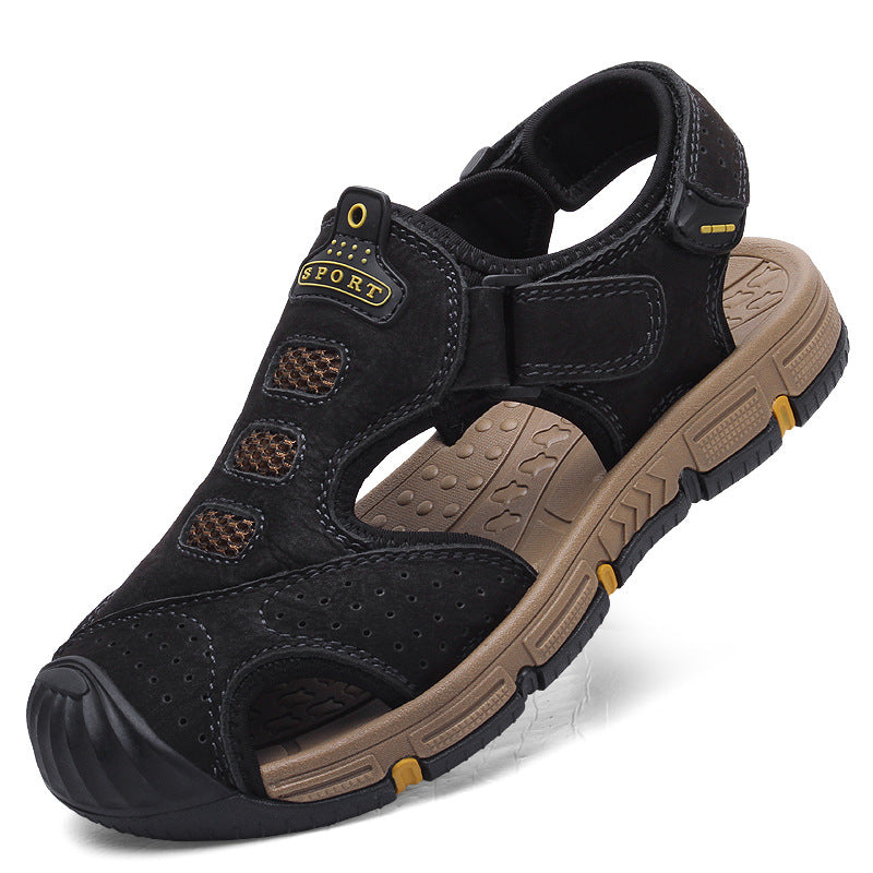 Men's Summer Soft Bottom Closed Toe Thick Sandals