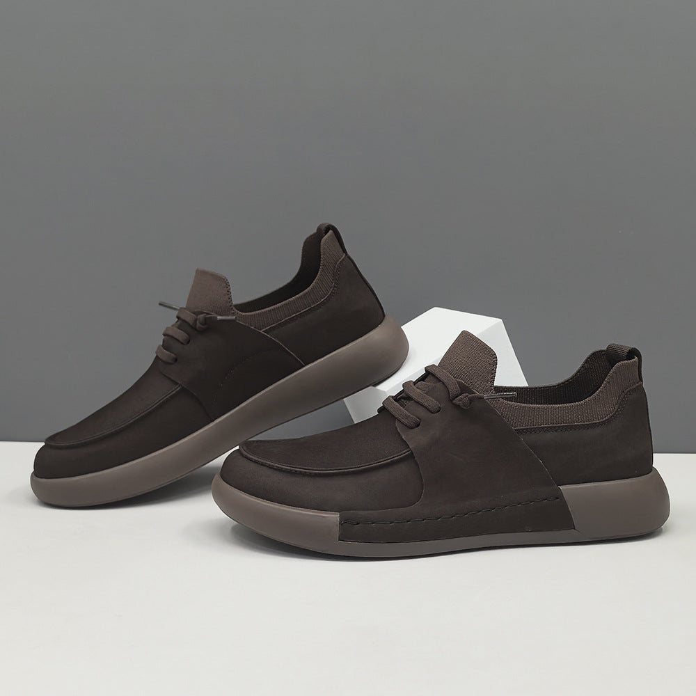 Men's Genuine Head Tilt Board Fashionable Versatile Light Luxury Sneakers