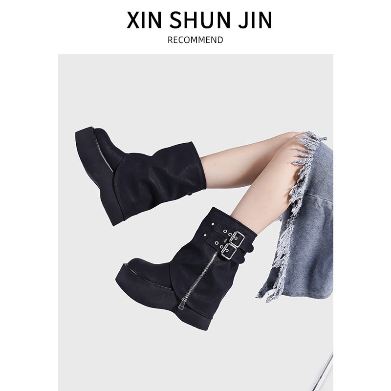 Pants Pipe Sweet Cool Style Hot Pile Women's Shoes