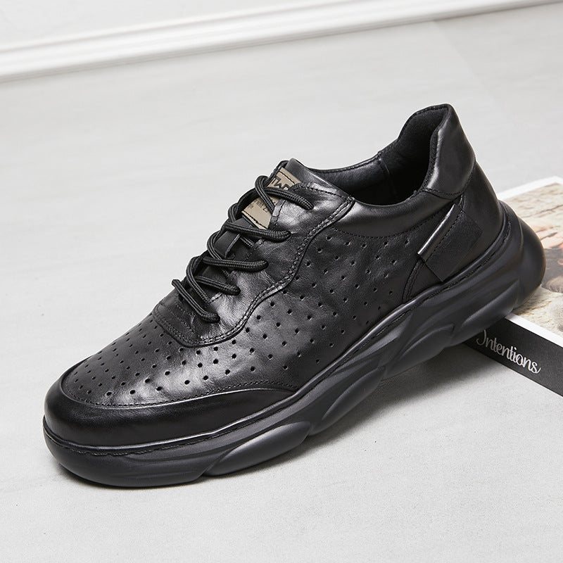 Men's Light Bottom Online Genuine Hand Grip Pattern Comfortable Men's Casual Shoes