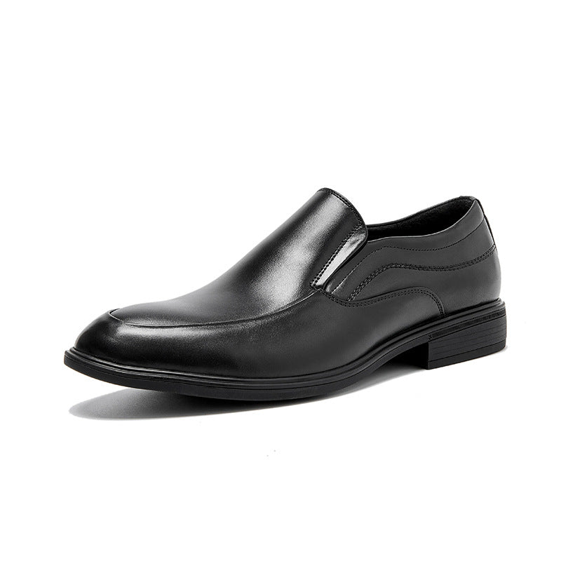 Men's Pumps Business Formal Wear Slip-on First Leather Shoes