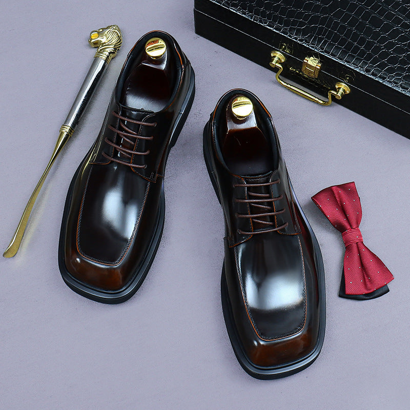 Men's Wear Business Genuine England Style Wedding Leather Shoes