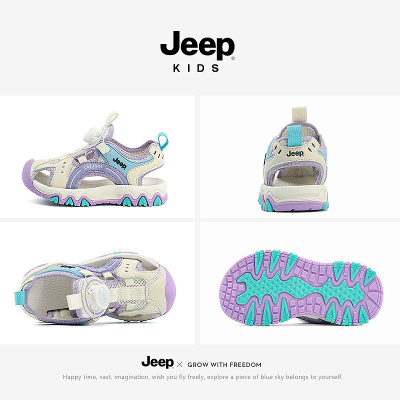 Toe Summer Medium Large Buttoned Boys Kid's Sandals