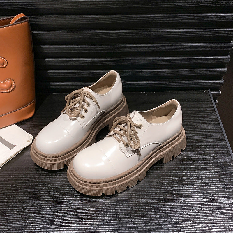 Style Female College Lace Up Platform Women's Shoes