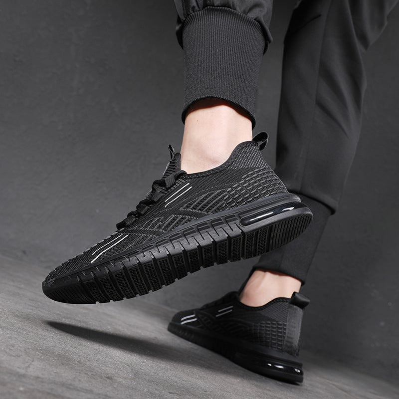Men's Summer Breathable Plus Size Flying Woven Sneakers