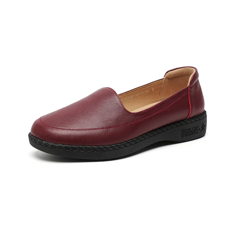 Women's & Men's Bottom Not Tired Feet Genuine Single-layer Flat Men's Shoes