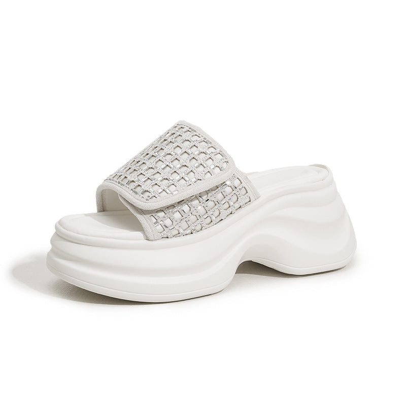 Women's Fashion Outerwear Elevator Wild Not Tired Slippers