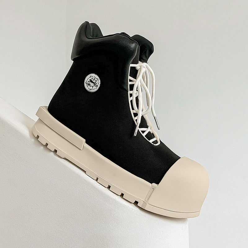 Big Head Platform Increased High Top Boots