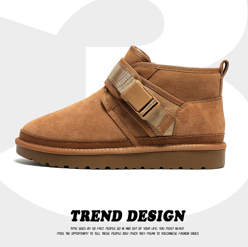 Thick Northeast Cotton Padded Couple Martin Snow Boots