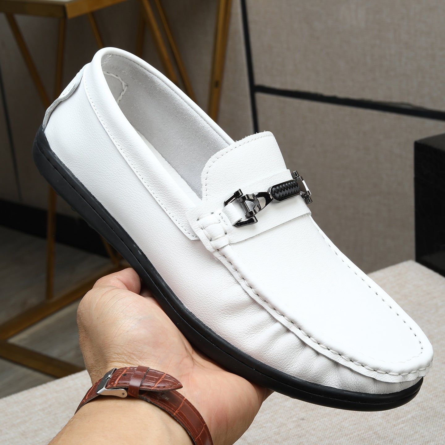 Men's Soft Bottom Breathable Comfortable Slip-on Loafers/doug Shoes