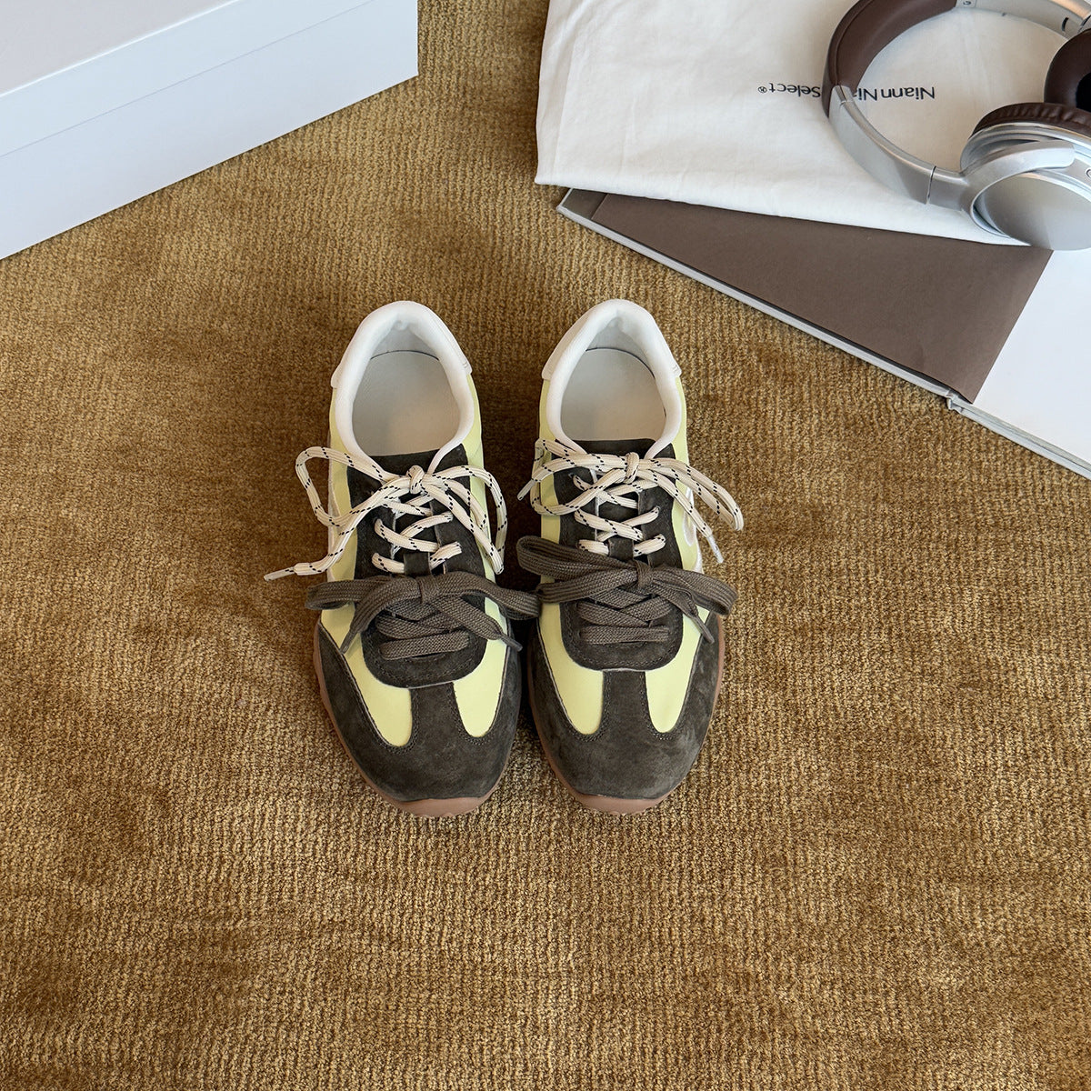 Breathable Letters German Training Spring Soft Bottom Women's Casual Shoes