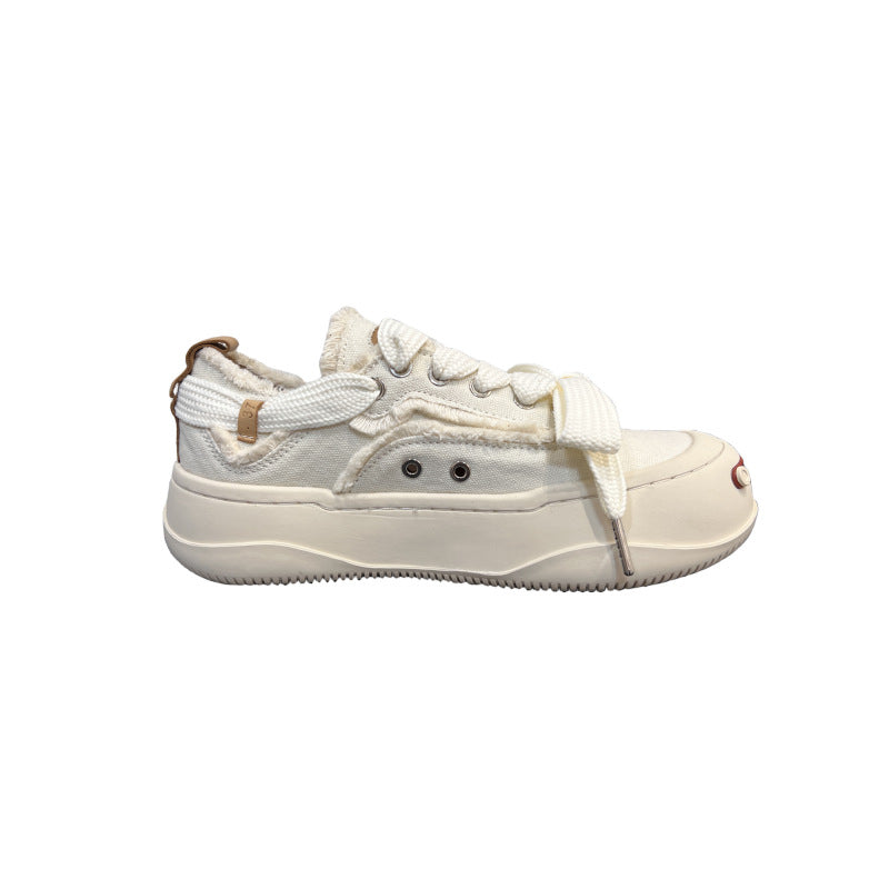 Men's High Version Smiling Female Tan Sweet Cat Casual Shoes