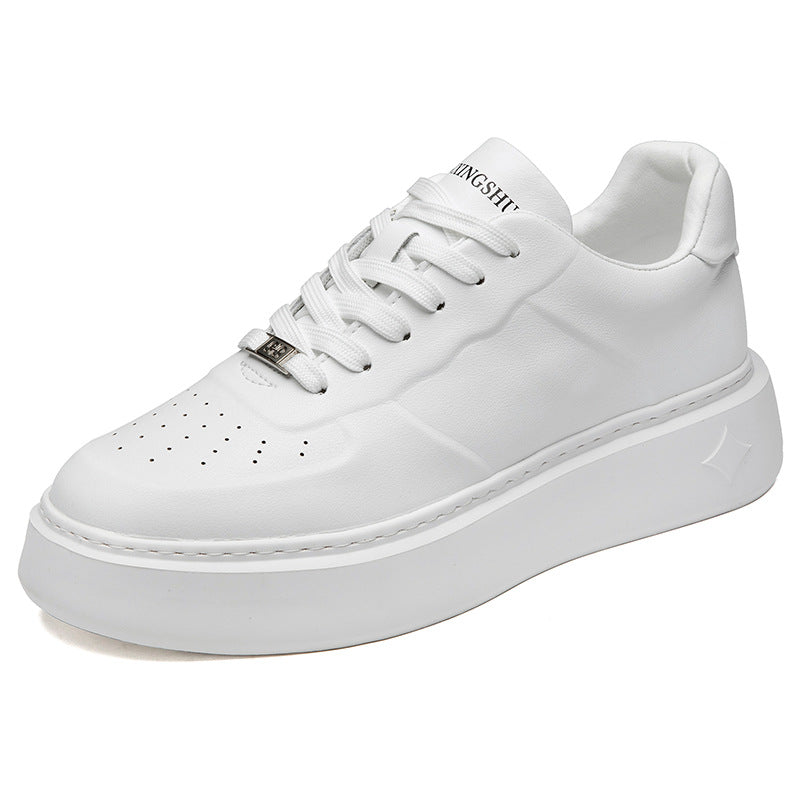 Men's Korean Style Trendy Comfortable White Spring Sneakers