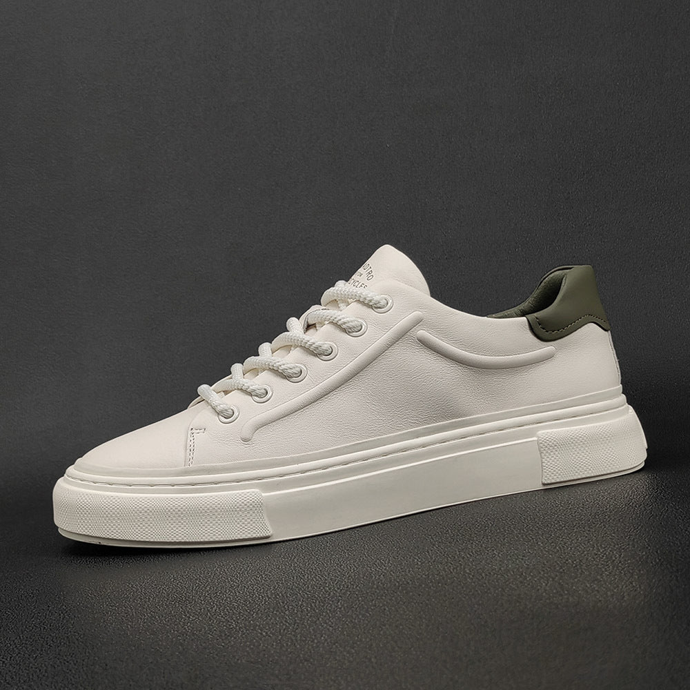 Men's Trendy Niche Autumn First Layer Cowhide Sneakers