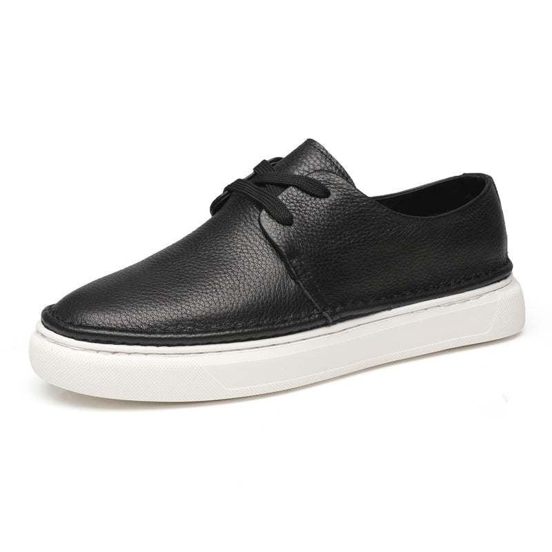 Men's White Slip-on Wild Soft Bottom Surface First Casual Shoes