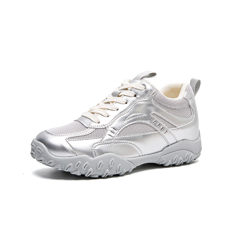 Women's Mesh Breathable Thick Bottom Versatile Crescent Women's Sports Shoes