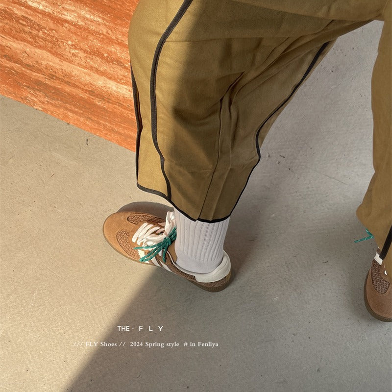 Super Soft Flat American Retro German Casual Shoes