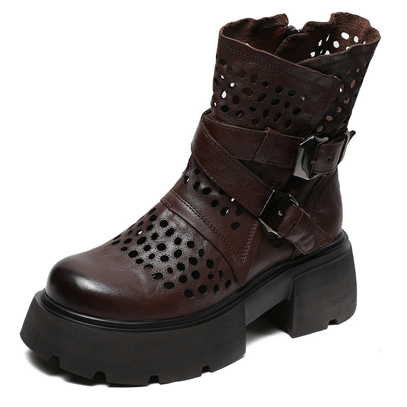 Women's Platform Roman Style Belt Buckle Trendy Sandals